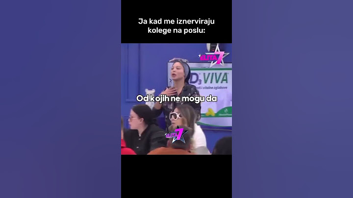 Jel se i vi mislite o svojim kolegama kao što Maja misli o učesnicima Elite? 😂