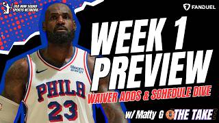 Week 1 NBA Fantasy Preview | Waiver Adds & Schedule Analysis | Fantasy Basketball 2026-2027
