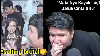 Bang Windah Reaction Diri Nya Waktu Di Tatap Sama Kathrin JKT48 Malah Salting Sendiri