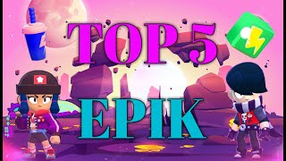 BRAWL STARS TOP 5 EPIC KIM ENG ZÒRI UZBEKCHA