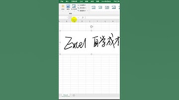 用Excel抠图透明签名
