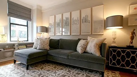 Velvet Sectional Sofa with Chaise