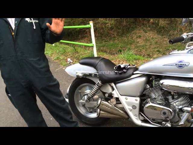 V-Twin マグナ250 走行・参考動画 新緑の六道山公園 - YouTube