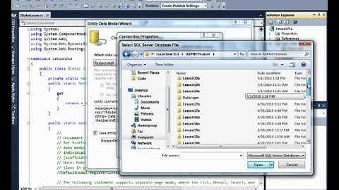 Lesson 21A - Dynamic Data in Web Forms