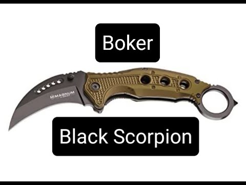 Нож Boker Magnum Black Scorpion, видео 1