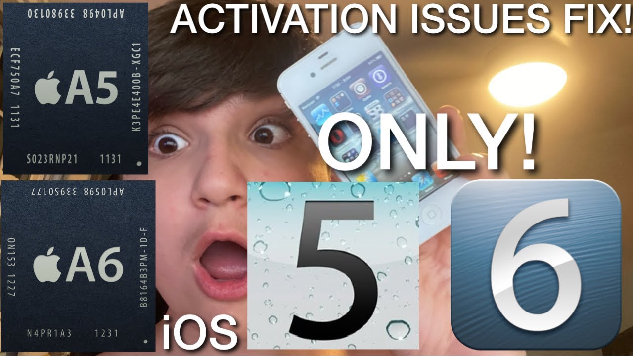 How to Fix a5-a6 activation issues iOS 5-6 Only! (Hacktivation Method)
