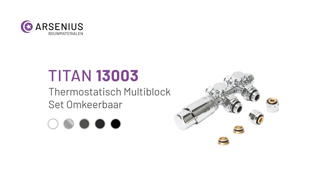 Titan 13003 Thermostatisch Multiblock Set Omkeerbaar