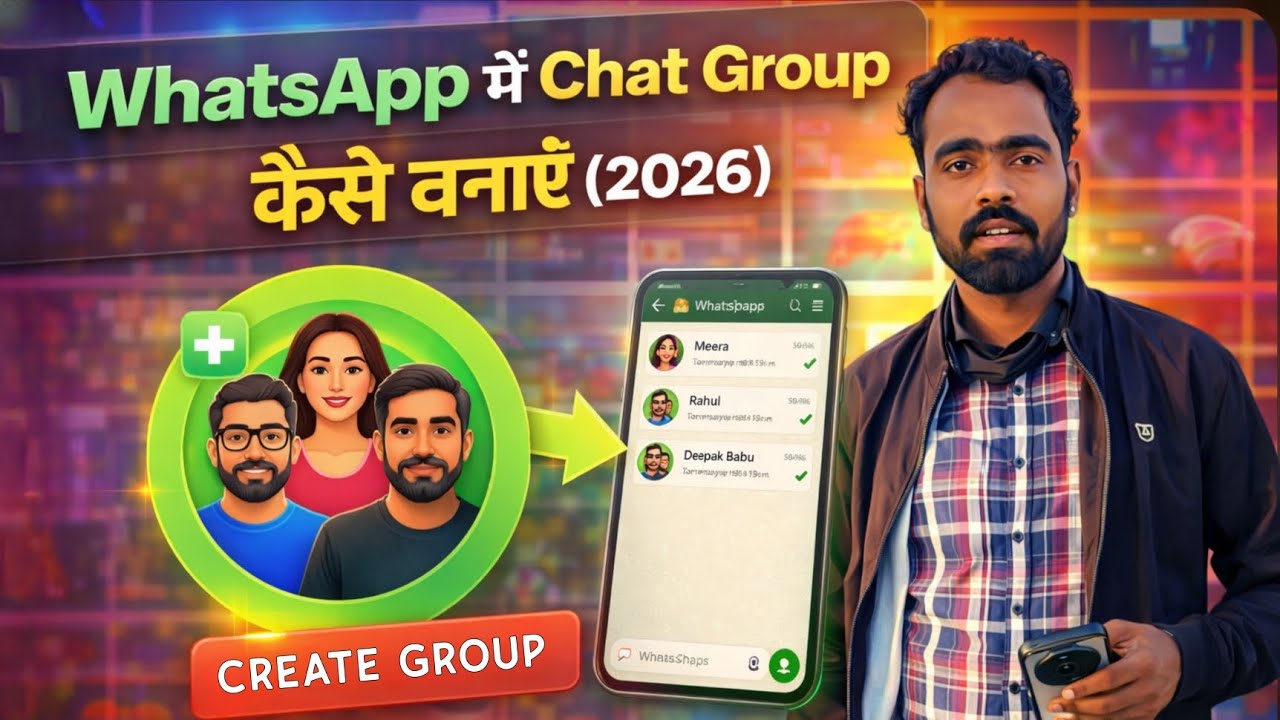 WhatsApp Chat Group Kaise Banaye (2026) | Create WhatsApp Group Step by Step | Tech Frack 