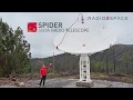 SPIDER 500A radio telescope installed in Porto da Balsa radio astronomy station
