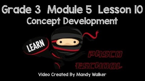 Grade 3 Module 5 Lesson 10 Concept Development