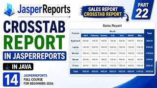 JasperReports Tutorial for Beginners 2026 | CrossTab Report in JasperReports (Full Course Part 22)