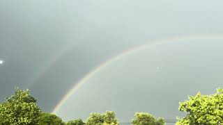 🌈 Magical Double Rainbow in the Sky | Peaceful Nature After the Storm