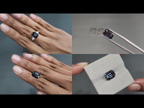 Unheated sapphireTeal octagon 6.03 carats, Madagascar Video  № 1