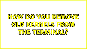 How do you remove old kernels from the terminal? (2 Solutions!!)