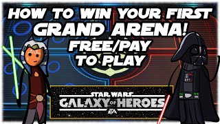 How To Win Your First Grand Arena Matchups!  SWGOH F2P/P2P - prepare your roster!