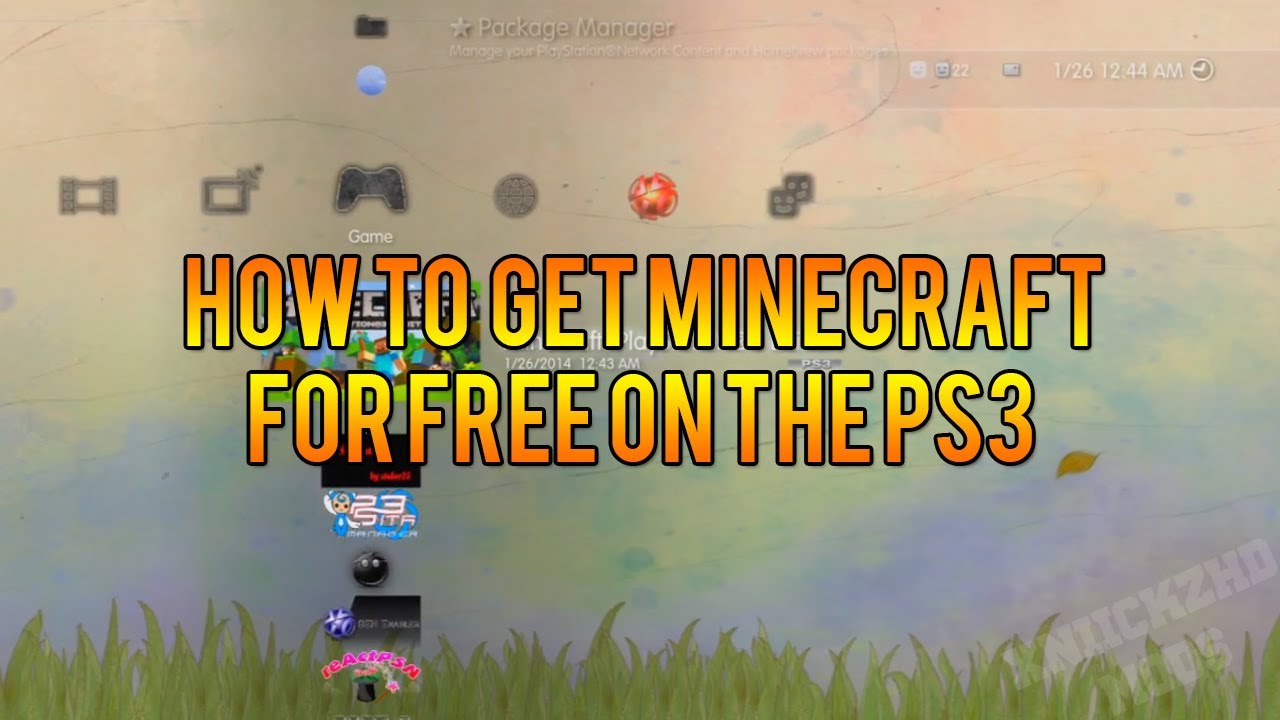 How To Get Minecraft For FREE On The PS3!! - YouTube