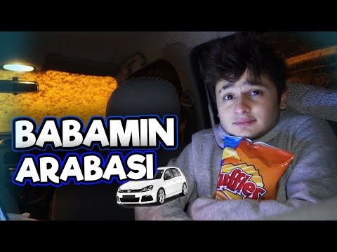 GECE GİZLİCE BABAMIN ARABASINDA KALDIM! (YAKALANDIM)