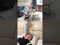 🦶😆 Funny baby stands on dad’s face