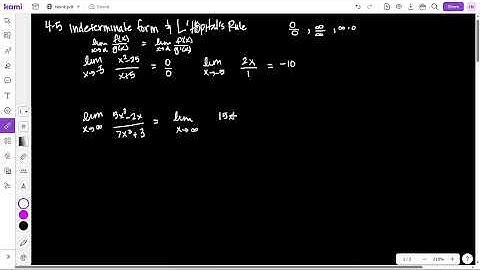 4 5 indeterminate form and l