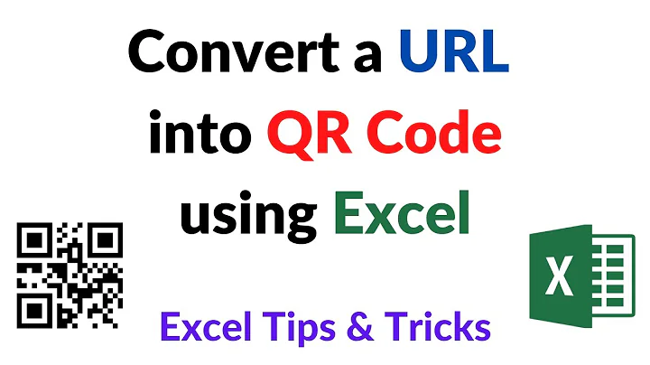 How to convert URL into QR Code using Excel