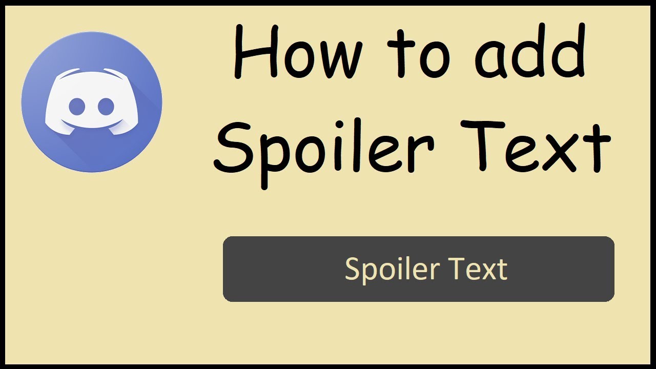 How To Create Spoiler Text In Discord Youtube