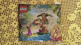 LEGO Disney Princess 30671 Aurora's Forest Playground. Unboxing and slow pace, real time building.