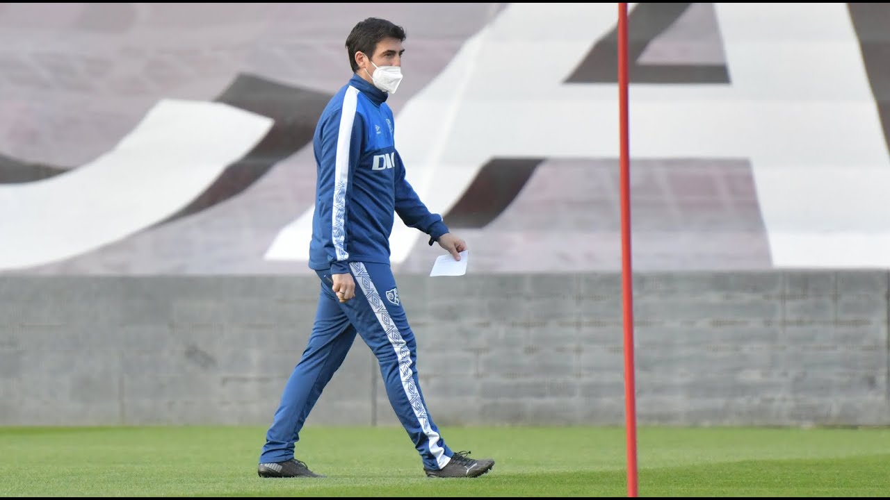 Andoni Iraola en la previa del Rayo - Real Zaragoza - YouTube