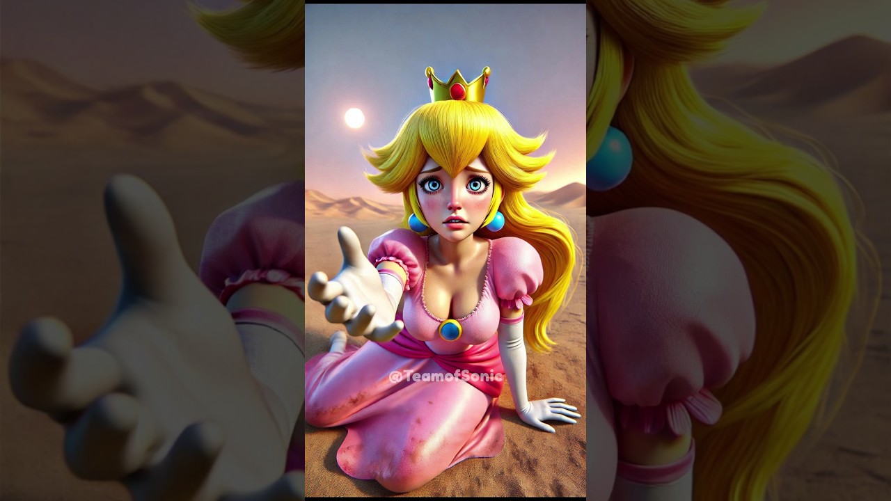 Princess Peach Thirsty In Desert 