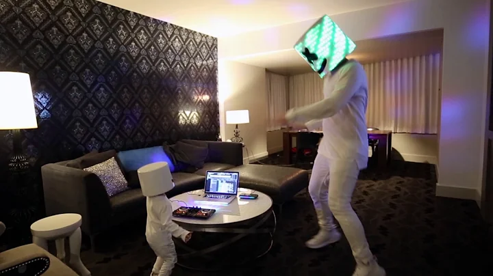 Marshmello surprises 3 year old Lethan, who dresse...