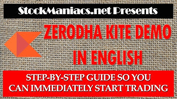 Zerodha Kite Demo In English (Zerodha Tutorial)