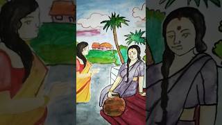 Lady Drawing | shorts viral trending drawing sketch @artx-kunal