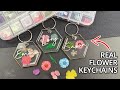 How To Make Epoxy Resin Keychains With Dried Flowers | Personalized with Vinyl!