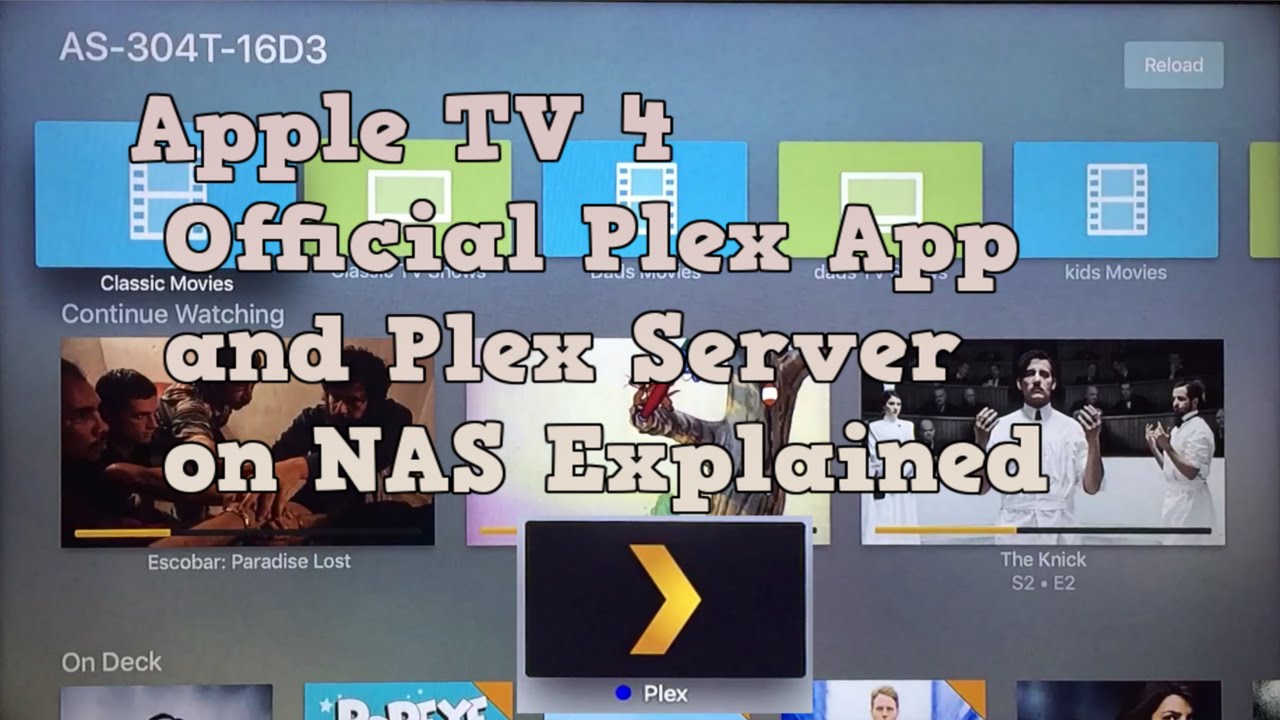 forurening skotsk utilsigtet hændelse Apple TV 4 Official Plex App with NAS Plex Server Explained - YouTube