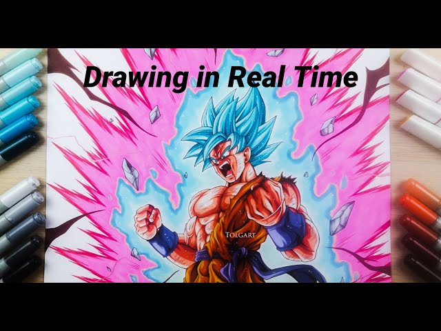 Here's my Kaioken x20 Kamehameha SSJ BLUE Goku drawing