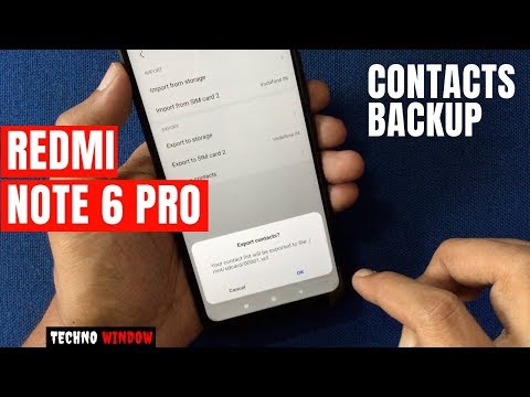 How to export/backup contacts in redmi note 6 pro. please like and subscribe my channel press the bell icon get new video updates. #technowindow pl...