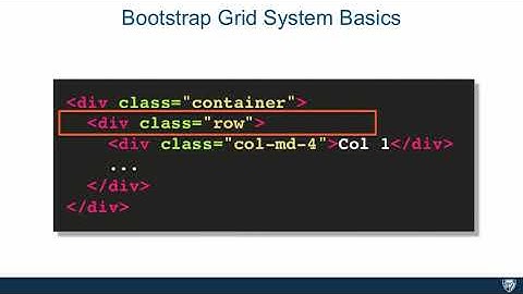 Lecture 26, Part 1  The Bootstrap Grid System