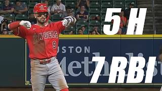 Zach Neto Records Career High 5 Hits and 7 RBI vs Astros! (full at-bats with interview)