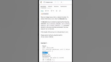 Leetcode Problem 2626. Array Reduce Transformation. Learn programming || Javascript|| day 15 of 69 D