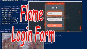 Flame Login Form Using HTML, CSS & JavaScript | Animated Login Page Design