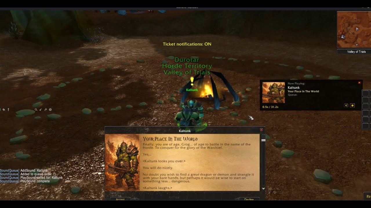 BetterQuest - Local Free World of Warcraft Voice Over Generating Orc Voice