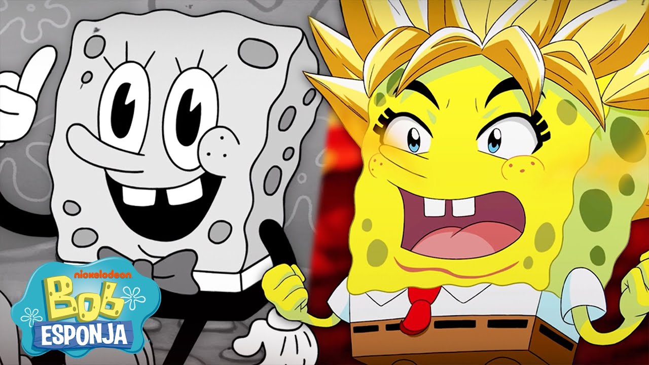 Bob Esponja | ¡Temporadas 1–3 de Bob Esponja reinventadas! 🌈 | Bob Esponja en Español