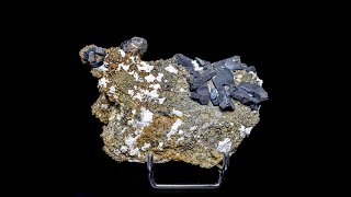 ビデオ: Bournonite、鉱山ボラス、ボリビア、376 g