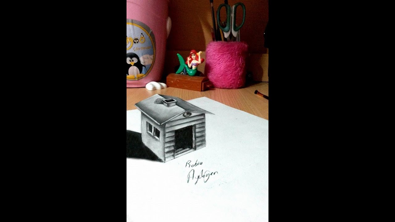 3D Ev Nasıl Çizilir? / 3D Home Drawing YouTube