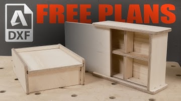 Small Storage Boxes Made from Offcuts - Free CNC Files Available