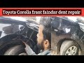 Toyota Corolla frant faindar dent repair complete process @Cardenting-39