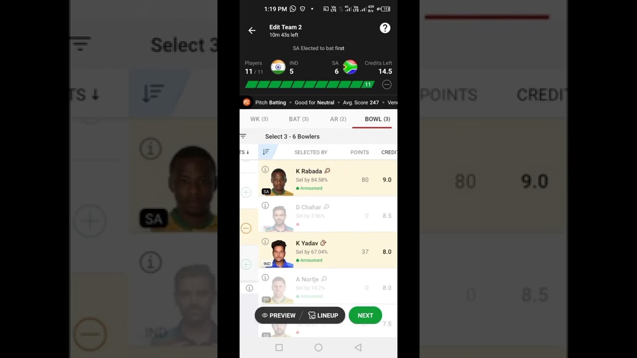 IND vs SA Dream11 Prediction | India vs South Africa Dream11 Team | SA vs IND Dream11 1st ODI.