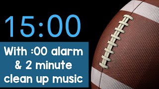 Football 15 Minute Rotation Timer + 2 Minute Clean Up Timer
