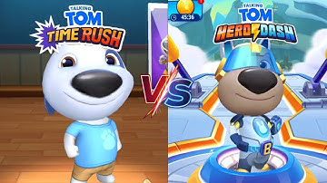 Talking Tom Time Rush VS Talking Tom Hero Dash – The Ultimate Speed Battle! 🏁🔥
