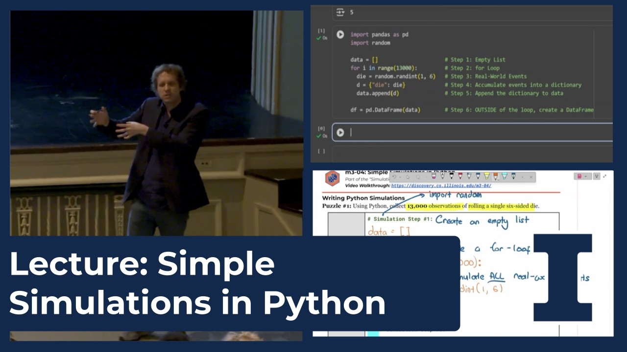 Simple Simulations in Python - Lecture at The University of Illinois ...