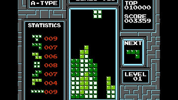 Tetris (NES) port | gameplay session for A-Type and B-Type modes 🎮